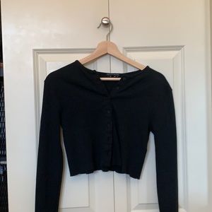 black long sleeve button up
